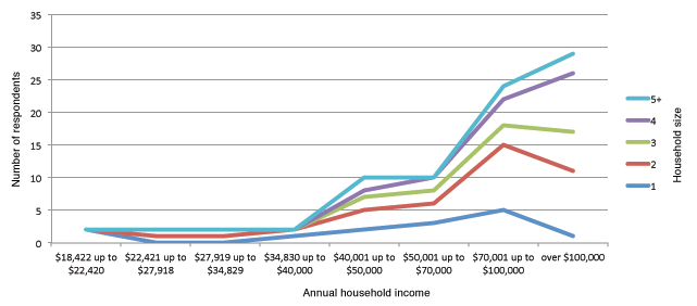 Figure 07: Representation of household income brackets